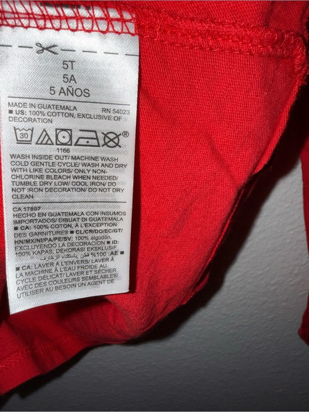 Old Navy Red Minnie Mouse Long-Sleeve Holiday Tee